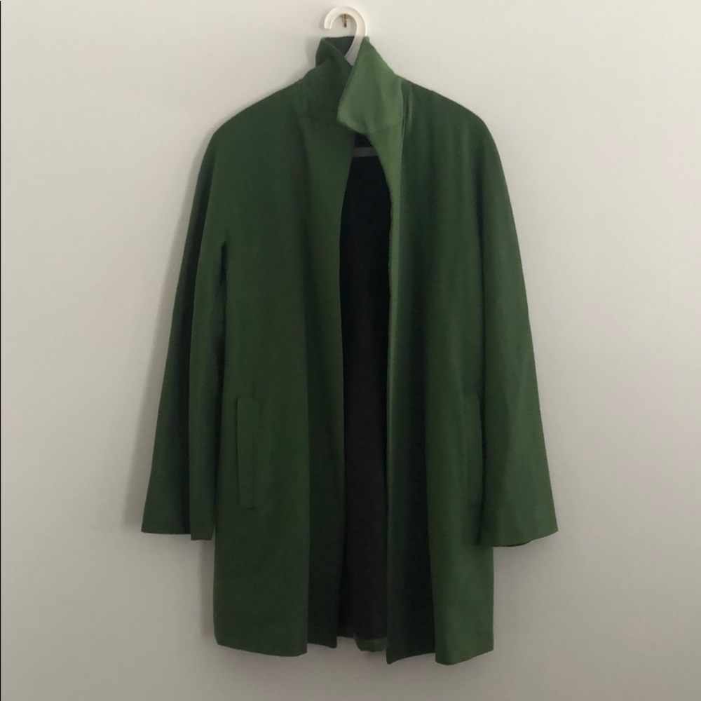Green wool jacket
